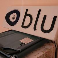 insegna telefonia blu