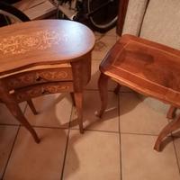 tavolini artigianali intarsiati