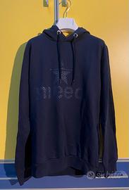 Felpa leggera blu notte con cappuccio