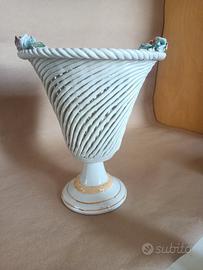 Vaso soprammobile ceramica Bassano 