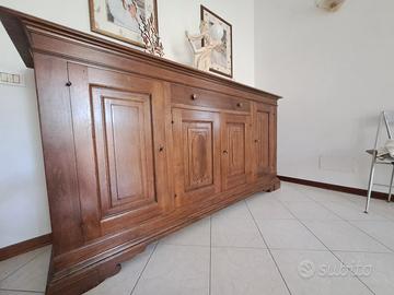 Credenza madia noce massello 4 ante