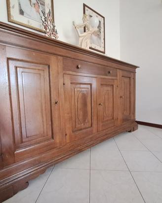Credenza madia noce massello 4 ante