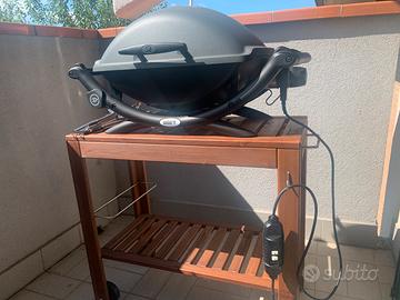 Barbecue Weber Q2400 + carrello in legno