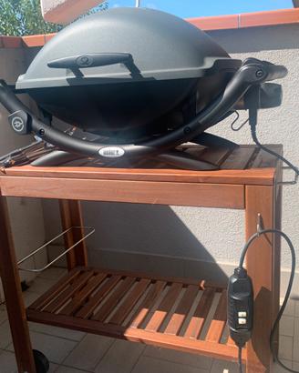 Barbecue Weber Q2400 + carrello in legno