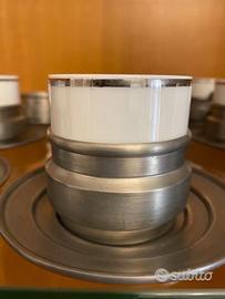 10+2 TAZZE caffè PELTRO più ARGENTO