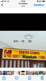 Insegna cassonata funzionante