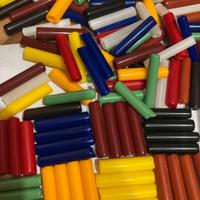 Perline vintage a tubo in vetro