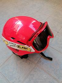 casco e maschera da sci bambino