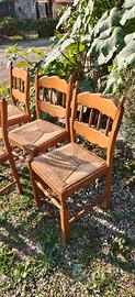 sedie legno massiccio 