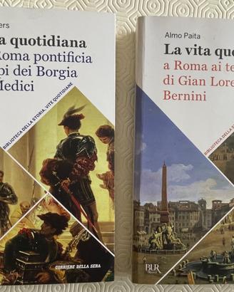Lotto di due volumi sulla vita quotidiana a Roma