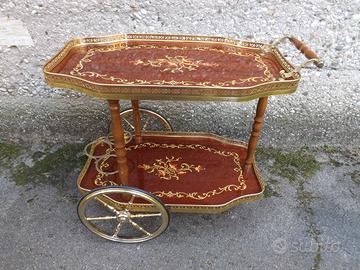 CARRELLO PORTA VIVANDE VINTAGE ANNI 70