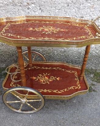 CARRELLO PORTA VIVANDE VINTAGE ANNI 70