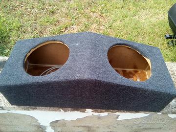 cassa per subwoofer doppio 25cm no reflex