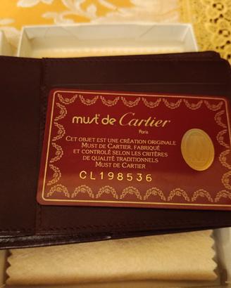 portafoglio cartier vintage 