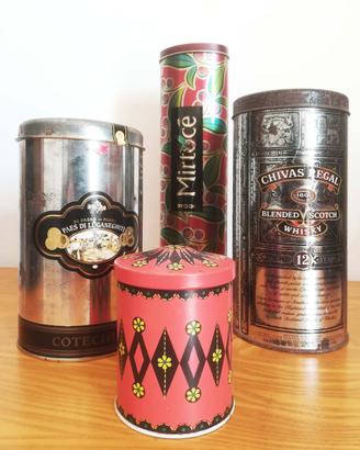 Barattoli latta vintage