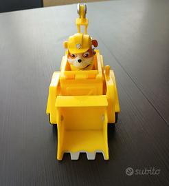 Bulldozer Rubble con personaggio Paw Patrol