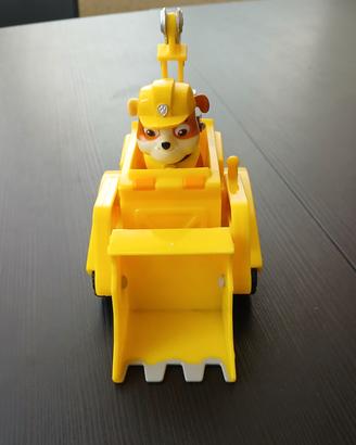 Bulldozer Rubble con personaggio Paw Patrol