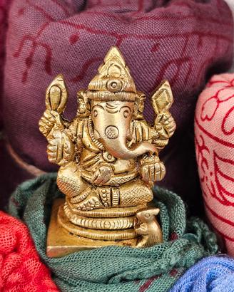 Statuetta Ganesha in ottone vintage – divinità