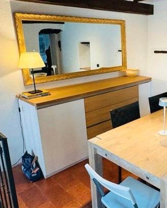 Credenza moderna con piano in Rovere