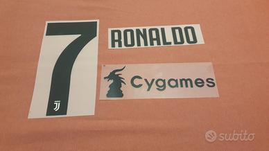 Nameset #7 CRISTIANO RONALDO CR7 Juventus 18/19