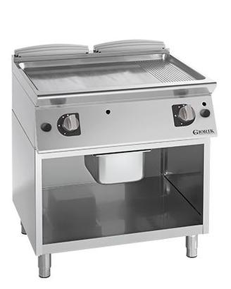 FRY TOP A GAS – PIASTRA UNICA LISCIA/RIGATA