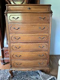 Settimino vintage stile Luigi XV alto – 7 cassetti