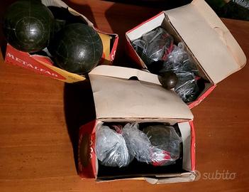 Set OTTO bocce " FAB " vintage in metallo anni 60'