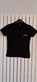 T-shirt/ polo nera Only, tg M