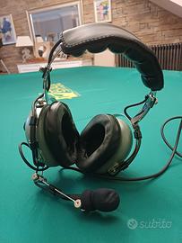 cuffia da aviatore per pilota + pilot case