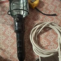 2Lampade con gancio girevole cavo elettrico 220 v