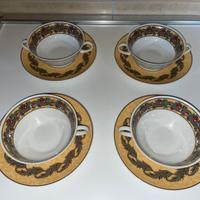 ROSENTHAL BLOOMSBURY NINA CAMPBELL SET 4 TAZZE