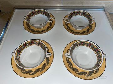 ROSENTHAL BLOOMSBURY NINA CAMPBELL SET 4 TAZZE