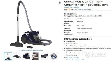 Aspirapolvere Candy Ciclonica, 850 W