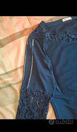 Maglia donna blu mare marca Përla