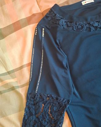 Maglia donna blu mare marca Përla