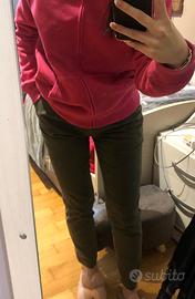 Pantaloni verde militare Benetton