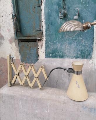 Lampada vintage pantografo modernariato 