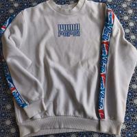 Puma  Felpa vintage  Bianca loggata Pepsi