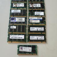 Lotto 13x Ram DDRO,DDR1 Laptop