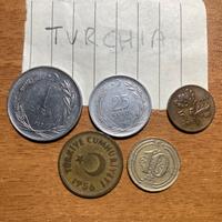 Monete Turchia- Nigeria e altro
