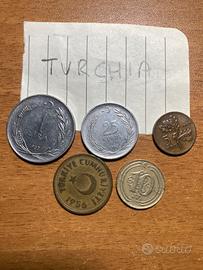 Monete Turchia- Nigeria e altro