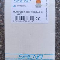 Sirena + luce 12/12Vac/dc Arancio cod. 38632