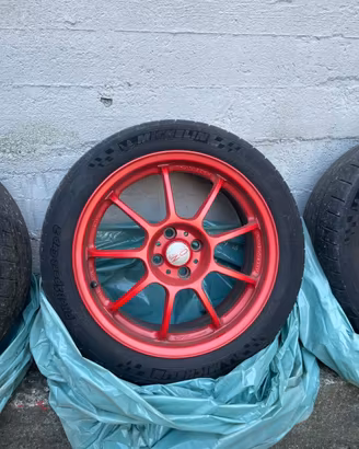 Cerchi OZ Alleggerita HLT R17 4x100 7J ET37 Rossi