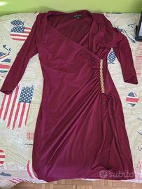 Vestito Guess Bordeaux con Catena - Taglia M
