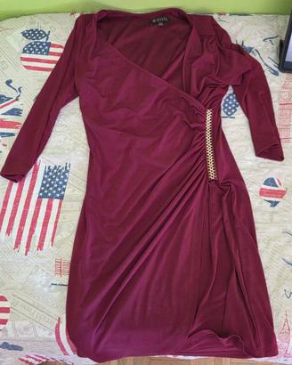Vestito Guess Bordeaux con Catena - Taglia M
