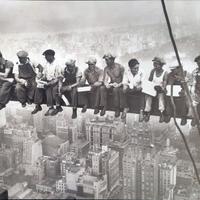 LUNCH ON A SKYSCRAPER VINTAGE POSTER