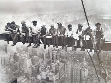 LUNCH ON A SKYSCRAPER VINTAGE POSTER