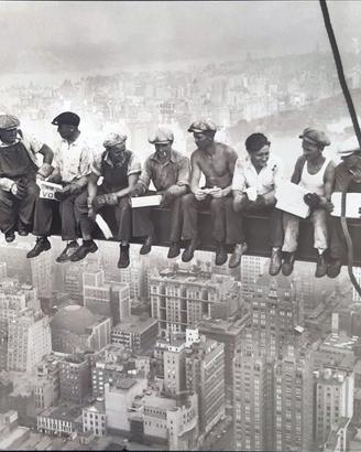 LUNCH ON A SKYSCRAPER VINTAGE POSTER