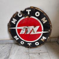 motom insegna smaltata anni 50