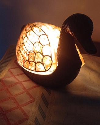 Lampada anatra stile Tiffany vintage